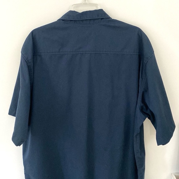 Carhartt Men’s Dark Navy Short Sleeve Button Up Shirt Work Shirt Sz 2XL - Picture 5 of 8